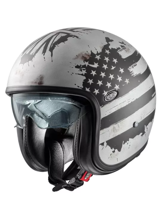 Casque Vintage Nt Old Style Silver Bm - Premier