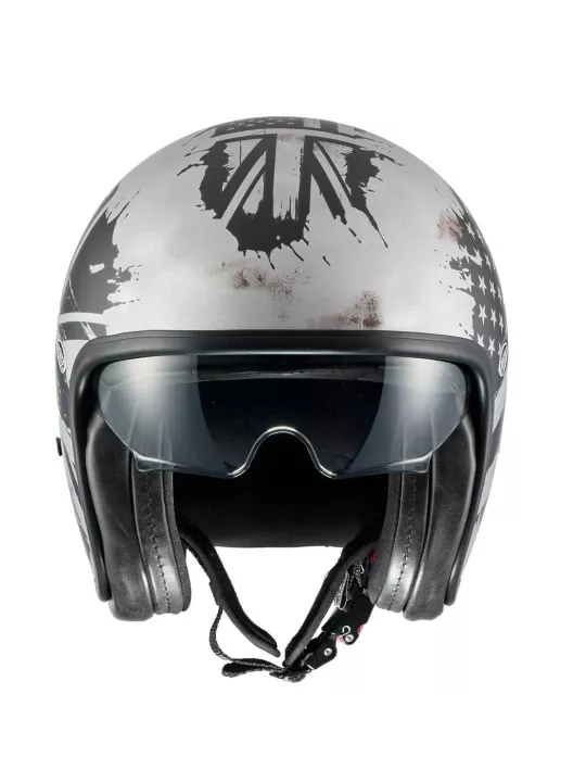 Casque Vintage Nt Old Style Silver Bm - Premier