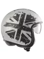 Vintage Nt Old Style Silver Bm Open Face Helmet - Premier