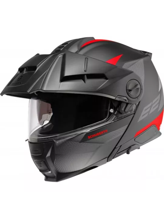 Casco E2 Ece Defender Rosso - Schuberth