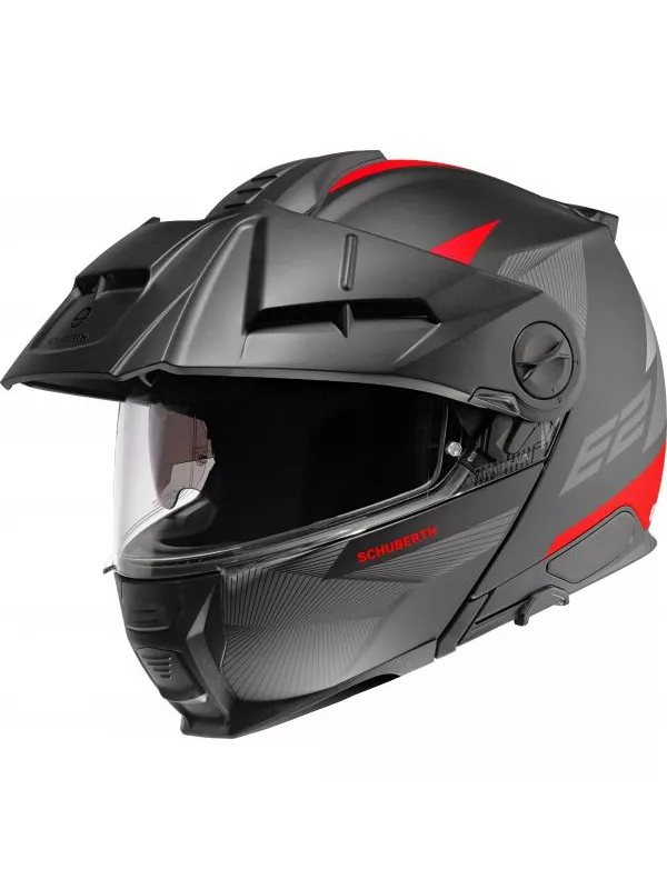 E2 Ece Defender Red Helmet - Schuberth