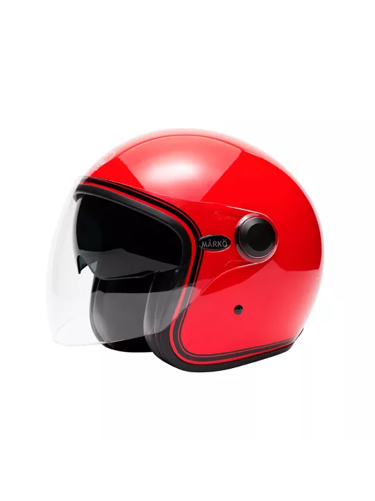 Casque Marko Boreal Rouge À&nbsp; Bandes