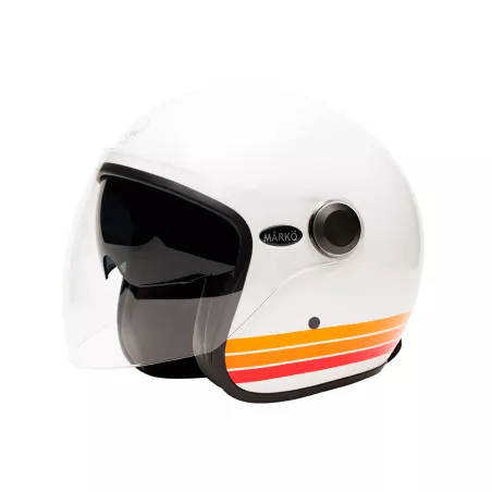 Boreal White Open Face Helmet - Marko