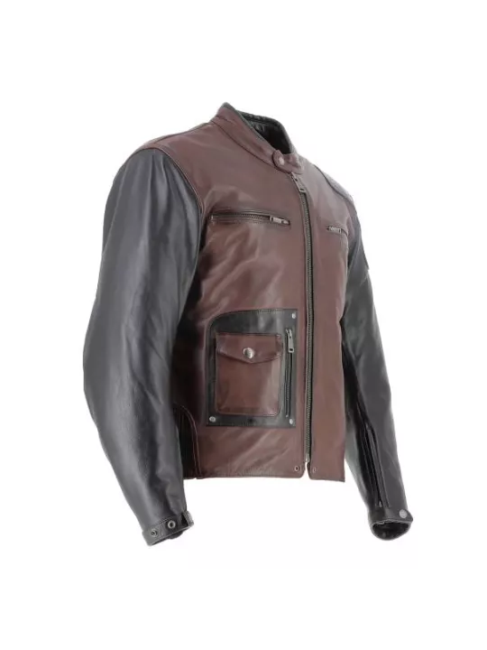 Chaqueta Johnson Cuir Rag - Helstons