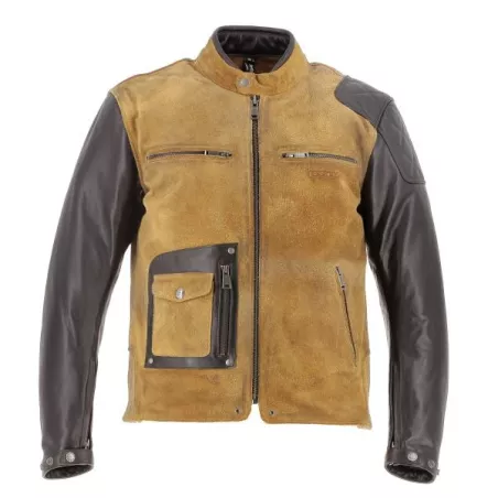 Chaqueta Johnson Cuir Rag/Suede - Helstons