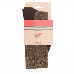 Socken Deep Toe Capped Wool Braun - Red Wing