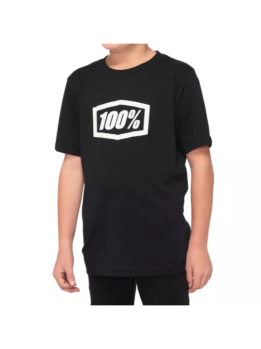 T-Shirt Enfant Icon Noir - 100%