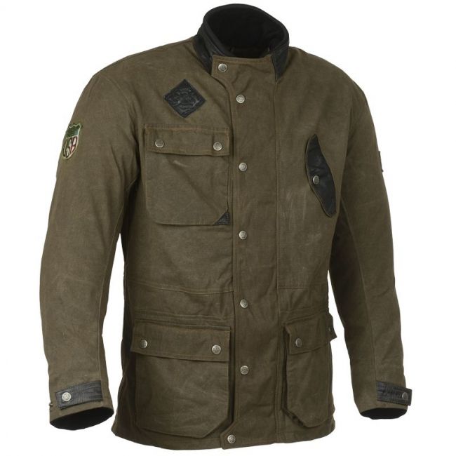 Veste moto vintage Ride And Sons Escape cuir marron