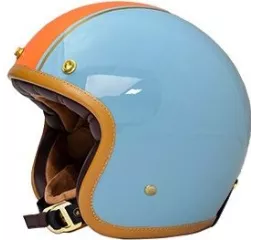 Casque Jet The Classic - Mârkö (Blue/Orange)