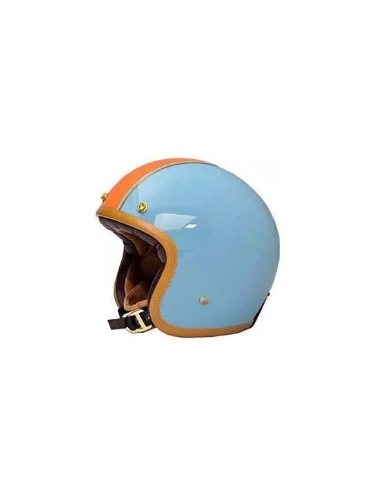 Casco Jet The Classic - Mârkö (blu/arancio)