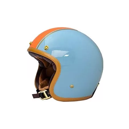 Casco Jet The Classic - Mârkö (blu/arancio)