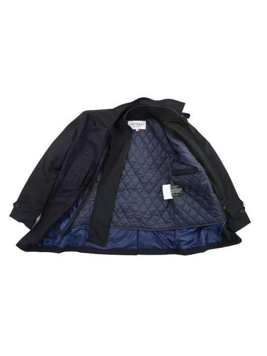 Vstreet Trench Coat Jacke Blau