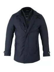 Vstreet Trench Coat Jacke Blau