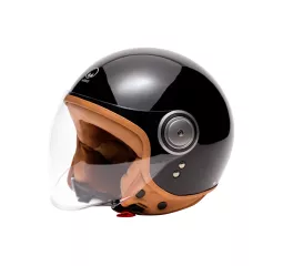 Elements Open Face Helmet Black - Marko