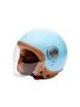 Vintage casco de moto Jet ELEMENTOS -MÂRKÖ AZUL
