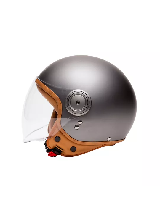 Vintage casco de moto Jet ELEMENTOS MAT TITAN -MÂRKÖ