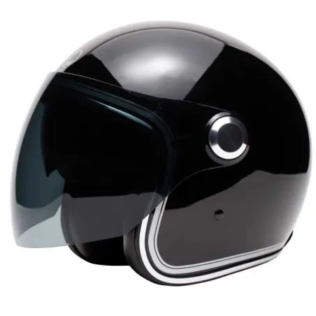 Boreal Chromed Black Open Face Helmet - Marko