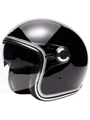 Marko BOREAL Negro Brillante Casco "