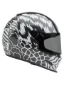Eliminator Carbon Full Face Helmet - Deathspray Gloss Black/White/Black- Bell