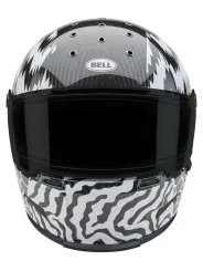 Eliminator Carbon Helmet - Deathspray Gloss Black/White/Black- Bell