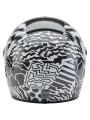Eliminator Carbon Helmet - Deathspray Gloss Black/White/Black- Bell