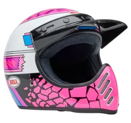 Casque Moto-3 - Deathspray Gloss Pink Purple - Bell