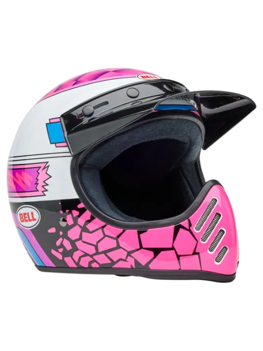 Casque Moto-3 - Deathspray Gloss Pink Purple - Bell
