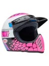 Moto-3 Full Face Helmet - Deathspray Gloss Pink Purple - Bell