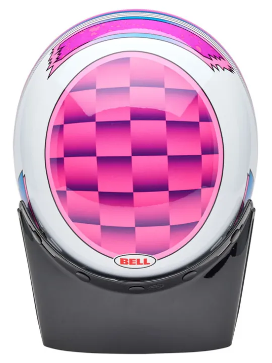Moto-3 Helmet - Deathspray Gloss Pink Purple - Bell