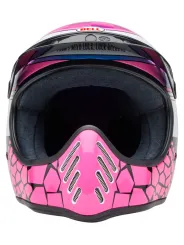 Moto-3 Helmet - Deathspray Gloss Pink Purple - Bell
