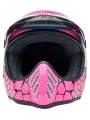 Moto-3 Helmet - Deathspray Gloss Pink Purple - Bell