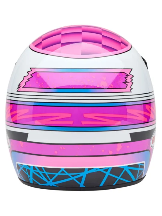 Moto-3 Full Face Helmet - Deathspray Gloss Pink Purple - Bell