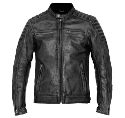 Jacket Leather Storm Black - John Doe