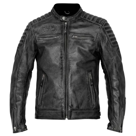 Jacket Leather Storm Black - John Doe