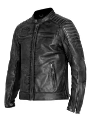 Jacket Leather Storm Black - John Doe