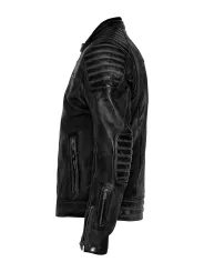 Jacket Leather Storm Black - John Doe