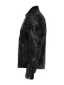 Jacket Leather Storm Black - John Doe