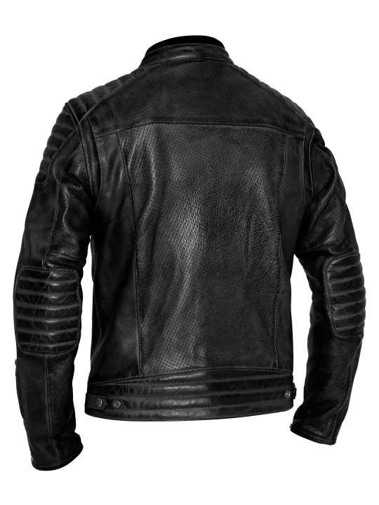 Jacket Leather Storm Black - John Doe