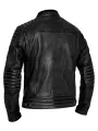 Jacket Leather Storm Black - John Doe