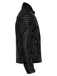 Jacket Leather Storm Black - John Doe
