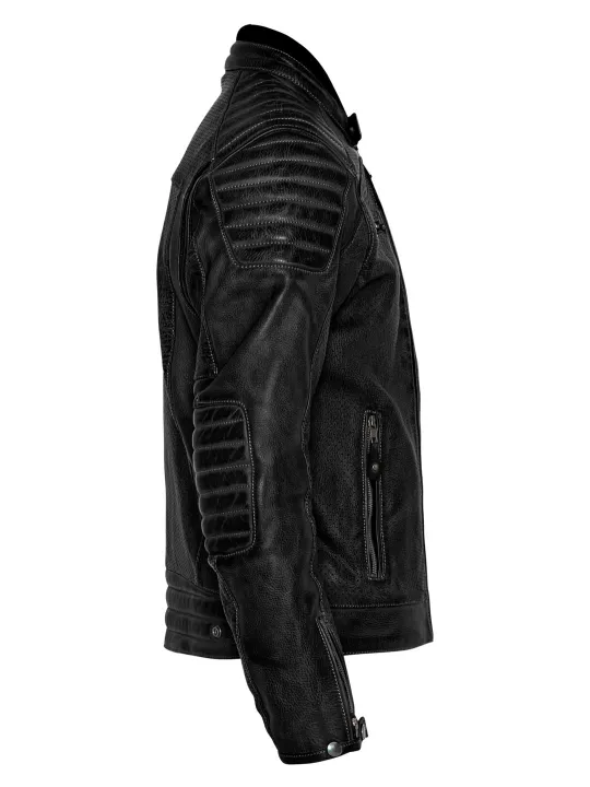 Jacket Leather Storm Black - John Doe