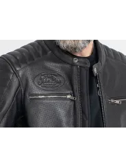 Jacket Leather Storm Black - John Doe