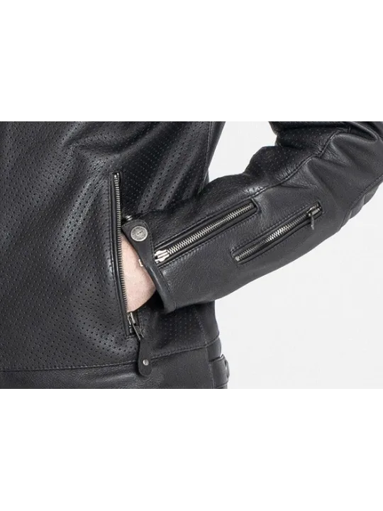 Jacket Leather Storm Black - John Doe