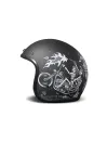 Casco da moto jet Retro Ghost Rider Helmet - Dmd
