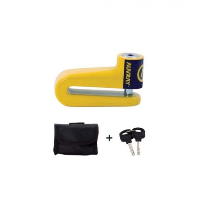 Mammoth Sicurezza Giallo Moto Disco Freno Lucchetto Con 10mm Perno - Foto 4