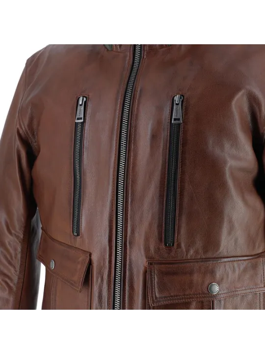 Blouson Downtown Cuir Rag - Helstons