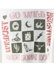 T-Shirt Go Wild Blanc - Helstons
