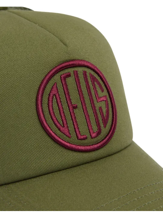 Cap Pill Logo Cord Trucker - Deus Ex Machina