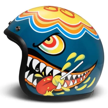 Retro Lollipop Open Face Helmet - Dmd
