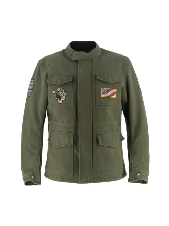 Warrior Cotton-Canvas Jacke - Helstons x Von Dutch